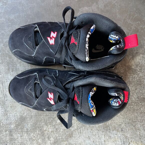 Air Jordan 8 Retro GS 'Playoff' 2023 Black Blue Red 305368-062 Size 7Y - Picture 9 of 16